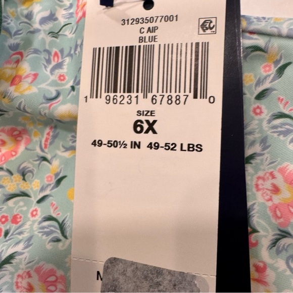 NWT Polo Ralph Lauren Floral Ruffled Criss Cross Back  Swimsuit Girls Size 6X - Picture 7 of 11